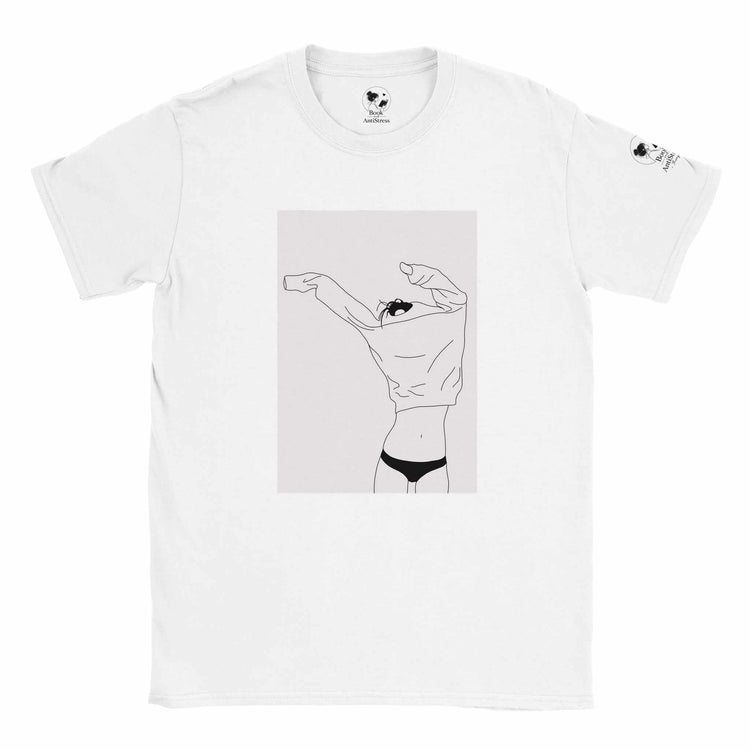 Essential Cotton Crew Neck T-Shirt - Premium Black TeeExperience superior comfort and quality with our Essential Cotton Crew Neck T-Shirt. Crafted for a soft, premium feel, this black tee is the perfect foundation for aPrint MaterialEssential CottonKawaii Therapy ShopKawaii Therapy Shop