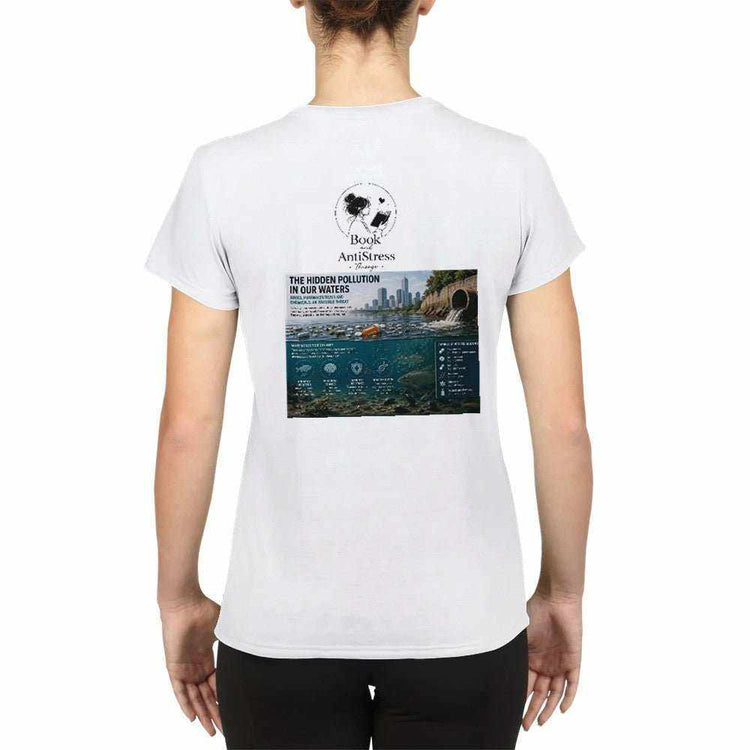 Droghe e Inquinamento Donna T-Shirt – Performance Sportiva TraspiranteEleva il tuo abbigliamento sportivo con la nostra T-Shirt da donna &
