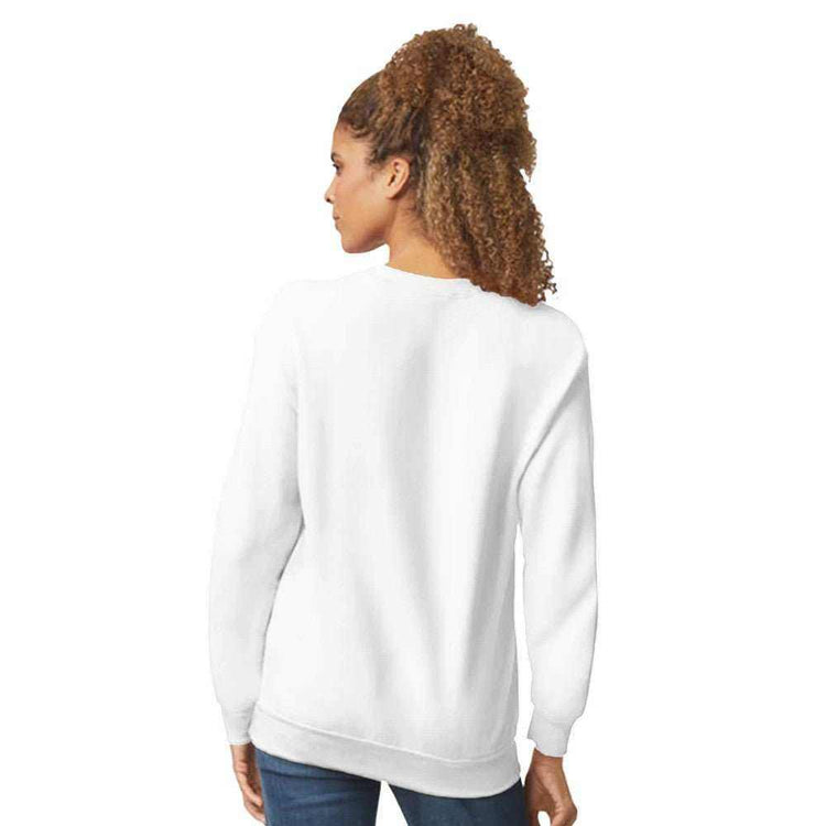 Minimalist Cat Graphic Crewneck Sweatshirt - Women&
