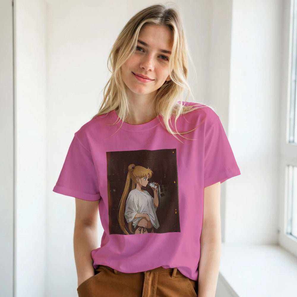 Sailor Moon Graphic T-Shirt - Premium Soft Cotton TeeEmbrace the iconic aesthetic of Sailor Moon with this premium graphic t-shirt. Designed for both style and comfort, this tee features a high-quality print on a soft,Print MaterialKawaii Therapy ShopKawaii Therapy ShopSailor Moon