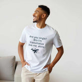 Traumatized & Single Graphic T-Shirt - Unisex Heavy Cotton TeeEmbrace your mood with our &
