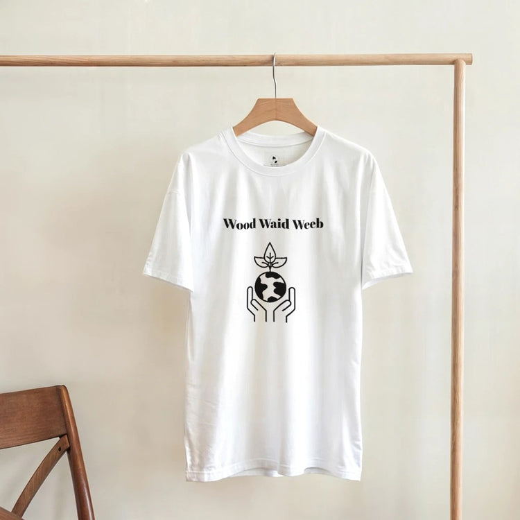 Kawaii Therapy Shop Wood Waid Weeb minimal t-shirt with print design on heavyweight cotton fabric, showcasing a stylish graphic.