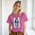 Unisex T-shirt with "No Stalker No Violence No Problem No Stress" print, made of comfortable material, by Kawaii Therapy Shop.
