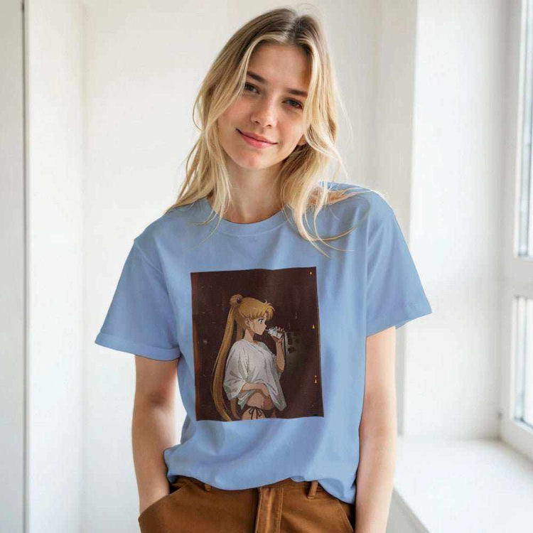 Sailor Moon Graphic T-Shirt - Premium Soft Cotton TeeEmbrace the iconic aesthetic of Sailor Moon with this premium graphic t-shirt. Designed for both style and comfort, this tee features a high-quality print on a soft,Print MaterialKawaii Therapy ShopKawaii Therapy ShopSailor Moon