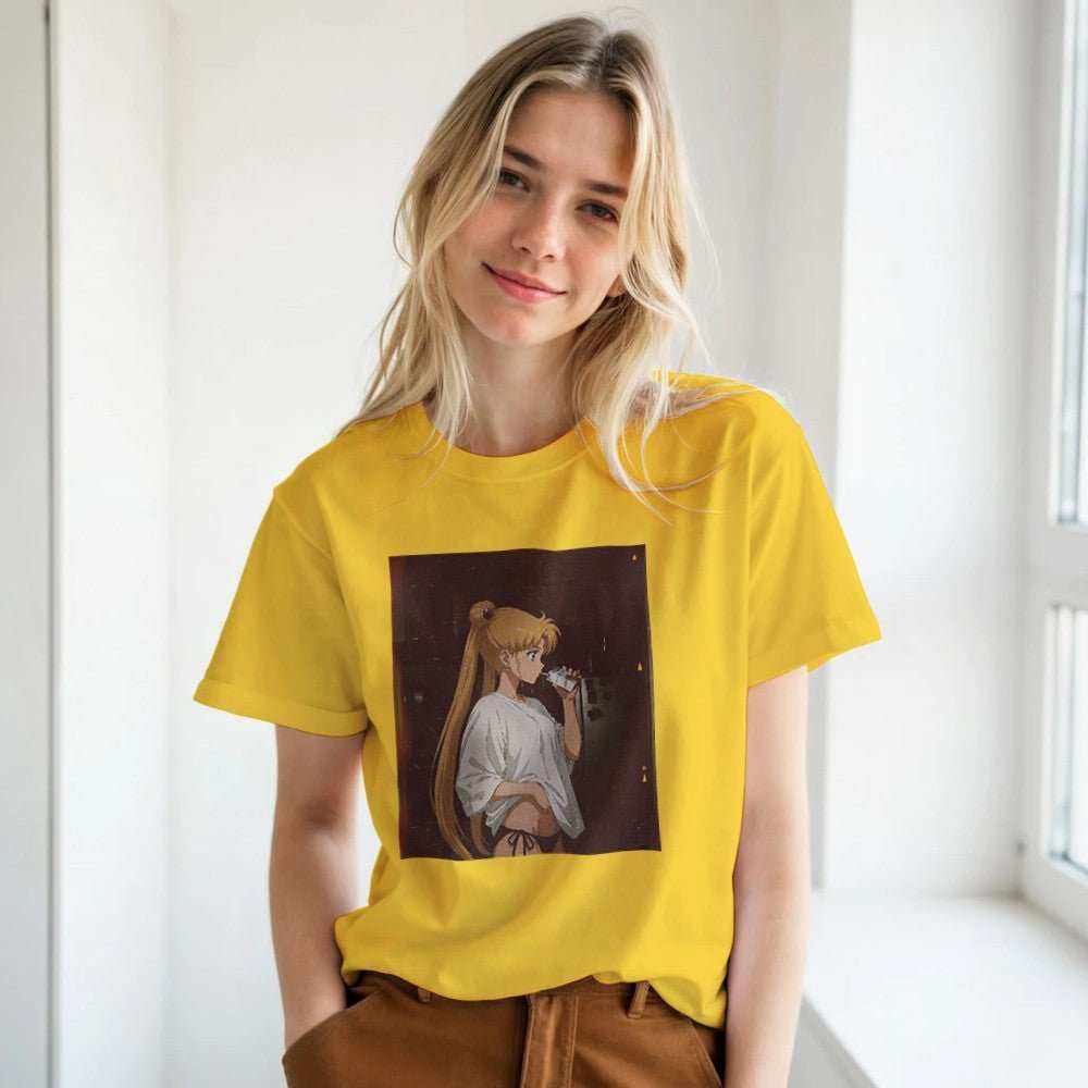Sailor Moon Graphic T-Shirt - Premium Soft Cotton TeeEmbrace the iconic aesthetic of Sailor Moon with this premium graphic t-shirt. Designed for both style and comfort, this tee features a high-quality print on a soft,Print MaterialKawaii Therapy ShopKawaii Therapy ShopSailor Moon