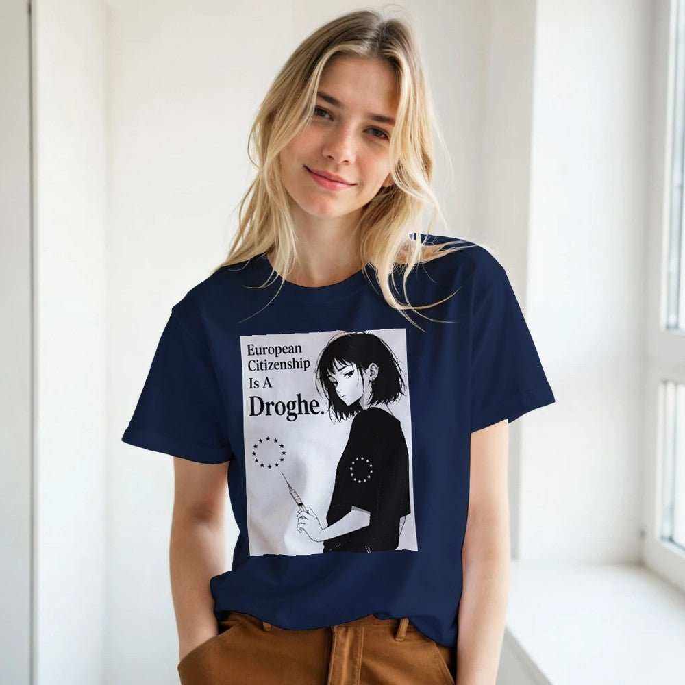 European Citizenship Is a Drug Premium Unisex T-ShirtMake a bold statement with our "European Citizenship Is a Drug" t-shirt. Crafted for those who value both style and comfort, this premium tee offers a soft, high-quaPrint MaterialKawaii Therapy ShopKawaii Therapy ShopEuropean Citizenship