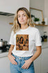 T-shirt con ritratto personale in stile anime, note musicali e scritta Since 87