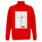 Felpa Uomo Zip Fela Uomo Illustrazione Art – Cotone Riciclato Eco-FrieEleva il tuo stile quotidiano con la nostra felpa con zip unisex, caratterizzata dall&