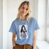 Unisex T-shirt with "No Stalker No Violence No Problem No Stress" print, made of comfortable material, by Kawaii Therapy Shop.