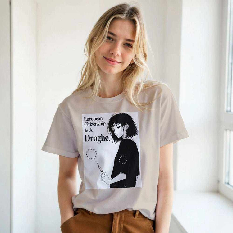 European Citizenship Is a Drug Premium Unisex T-ShirtMake a bold statement with our "European Citizenship Is a Drug" t-shirt. Crafted for those who value both style and comfort, this premium tee offers a soft, high-quaPrint MaterialKawaii Therapy ShopKawaii Therapy ShopEuropean Citizenship