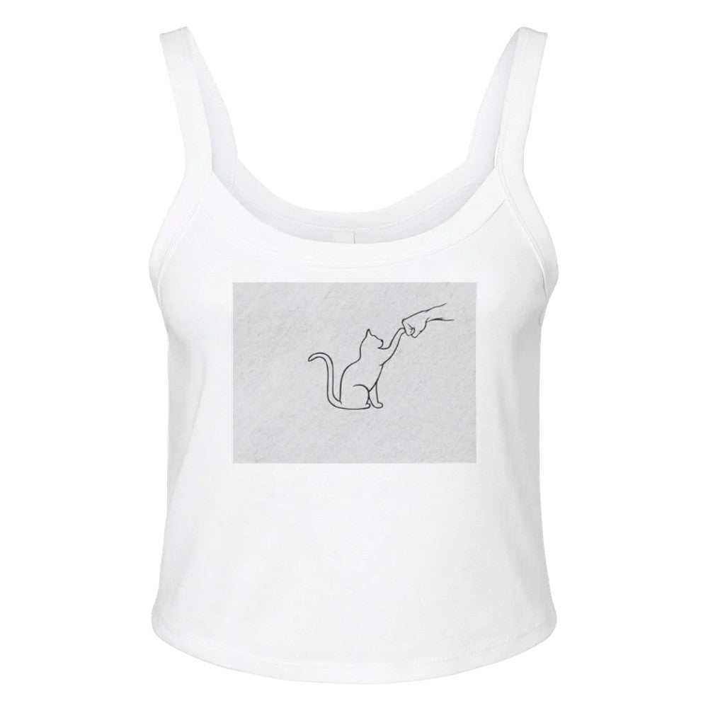 Canotta Donna Stile Minimal Cat - Cotone Morbido e Design ModernoEleva il tuo guardaroba quotidiano con la nostra Canotta Minimal Cat, un capo essenziale che unisce uno stile contemporaneo a un comfort senza pari. Caratterizzata dPrint MaterialKawaii Therapy ShopKawaii Therapy ShopCanotta Donna