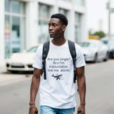 Traumatized & Single Graphic T-Shirt - Unisex Heavy Cotton TeeEmbrace your mood with our &