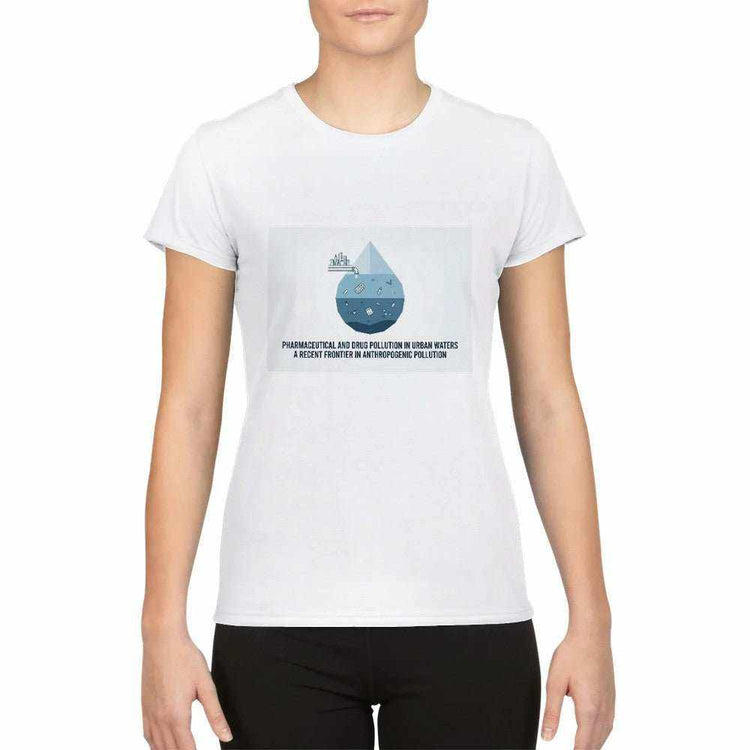 Droghe e Inquinamento Donna T-Shirt – Performance Sportiva TraspiranteEleva il tuo abbigliamento sportivo con la nostra T-Shirt da donna &
