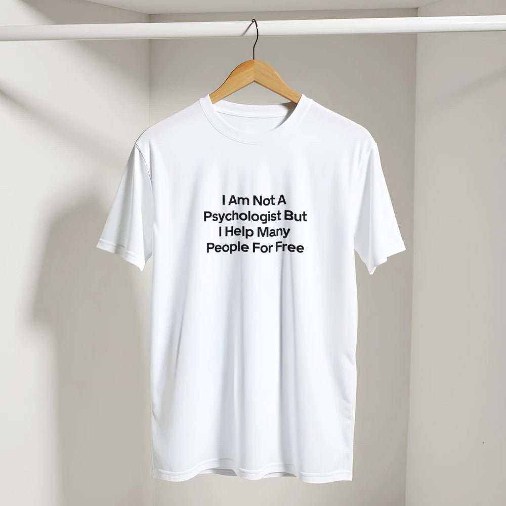 I Am Not A Psychologist But I Help Many People For Free T-Shirt – PremMake a statement with our premium graphic t-shirt, featuring the bold and witty design: "I Am Not A Psychologist But I Help Many People For Free." Crafted for those Print MaterialKawaii Therapy ShopKawaii Therapy ShopI Am Not A Psychologist