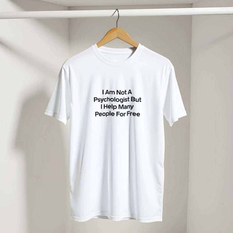 I Am Not A Psychologist But I Help Many People For Free T-Shirt – PremMake a statement with our premium graphic t-shirt, featuring the bold and witty design: "I Am Not A Psychologist But I Help Many People For Free." Crafted for those Print MaterialKawaii Therapy ShopKawaii Therapy ShopI Am Not A Psychologist