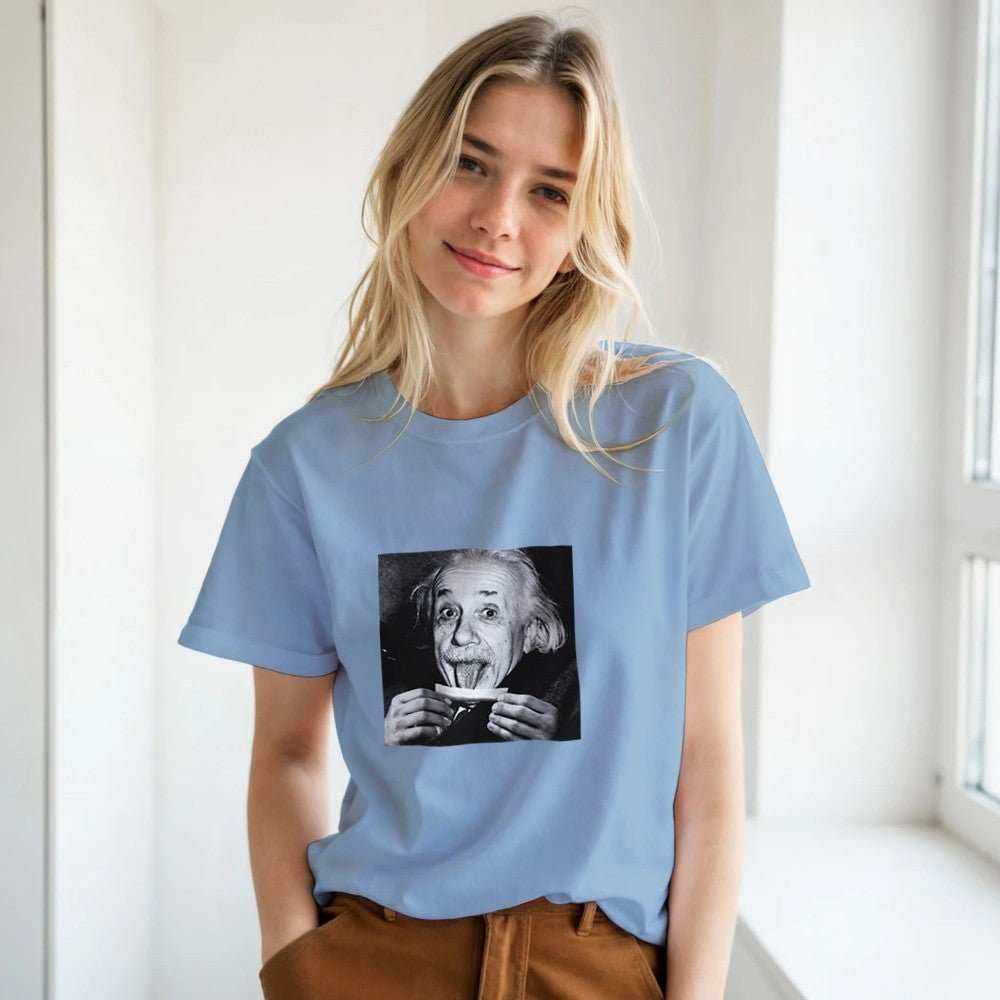 Albert Einstein Graphic T-Shirt – Premium Soft Cotton Unisex TeeCelebrate intellect and style with our Albert Einstein graphic t-shirt. Featuring a unique and artistic Einstein design, this tee blends scientific inspiration with Print MaterialKawaii Therapy ShopKawaii Therapy ShopAlbert Einstein