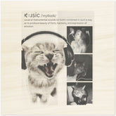 Cats and Music Wood Print – Natural Birch Wall DecorElevate your home decor with our Cats and Music Wood Print, a stunning fusion of artistic charm and sustainable design. Crafted to bring warmth into any room, this pPrint MaterialKawaii Therapy ShopKawaii Therapy ShopCats and Music Wood Print