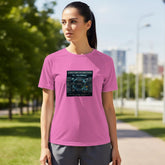Unisex AI Climate Intelligence System performance sports shirt with vibrant print material by Kawaii Therapy Shop.