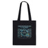 Kawaii Therapy Shop AI Climate Intelligence System premium cotton tote bag with print material design on front.