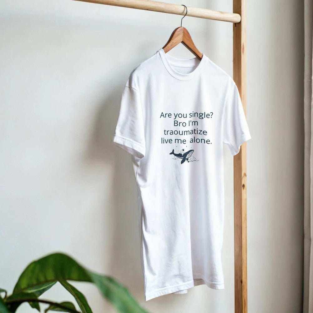 Traumatized & Single Graphic T-Shirt - Unisex Heavy Cotton TeeEmbrace your mood with our &