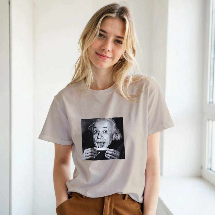 Albert Einstein Graphic T-Shirt – Premium Soft Cotton Unisex TeeCelebrate intellect and style with our Albert Einstein graphic t-shirt. Featuring a unique and artistic Einstein design, this tee blends scientific inspiration with Print MaterialKawaii Therapy ShopKawaii Therapy ShopAlbert Einstein