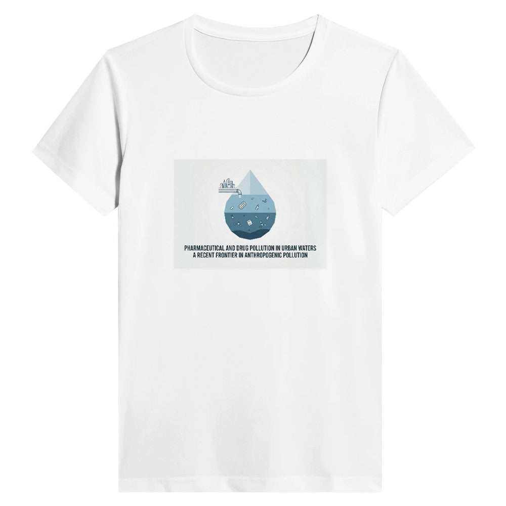 T-shirt sportiva donna Droghe e Inquinamento, traspirante e ad asciugatura rapida