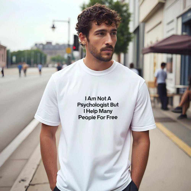 I Am Not A Psychologist But I Help Many People For Free T-Shirt – PremMake a statement with our premium graphic t-shirt, featuring the bold and witty design: "I Am Not A Psychologist But I Help Many People For Free." Crafted for those Print MaterialKawaii Therapy ShopKawaii Therapy ShopI Am Not A Psychologist