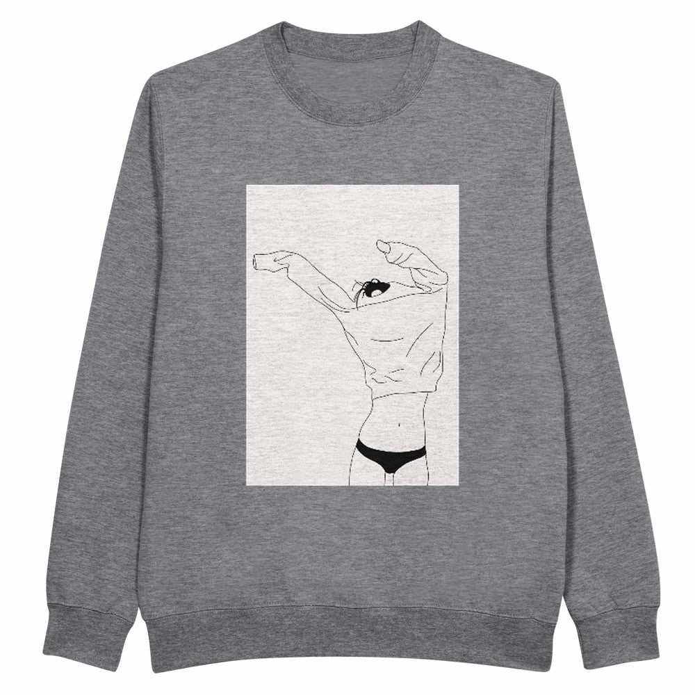 Felpa Girocollo Minimal Style Donna - Premium UnisexEleva il tuo guardaroba quotidiano con la nostra Felpa Girocollo Minimal Style, progettata per offrire un equilibrio perfetto tra comfort superiore e design essenziaPrint MaterialKawaii Therapy ShopKawaii Therapy ShopFelpa Girocollo
