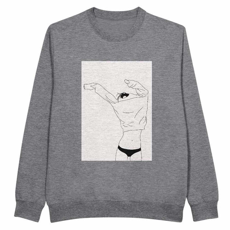 Felpa Girocollo Minimal Style Donna - Premium UnisexEleva il tuo guardaroba quotidiano con la nostra Felpa Girocollo Minimal Style, progettata per offrire un equilibrio perfetto tra comfort superiore e design essenziaPrint MaterialKawaii Therapy ShopKawaii Therapy ShopFelpa Girocollo