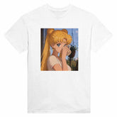 Sailor Moon Graphic T-Shirt - Premium Heavyweight Cotton Casual TeeEmbrace iconic anime style with our Sailor Moon Graphic T-Shirt. Expertly crafted from premium heavyweight cotton, this tee offers a traditional fit that combines duPrint MaterialKawaii Therapy ShopKawaii Therapy ShopSailor Moon T-Shirt