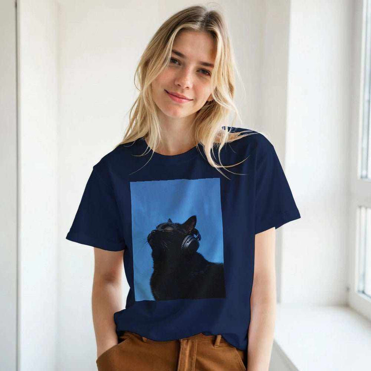 Black Cat Music Graphic T-Shirt - Premium Cotton TeeExpress your rhythm and style with our Black Cat Music T-Shirt. This premium tee combines artistic flair with unparalleled comfort, making it a wardrobe staple for mPrint MaterialKawaii Therapy ShopKawaii Therapy ShopBlack Cat Music