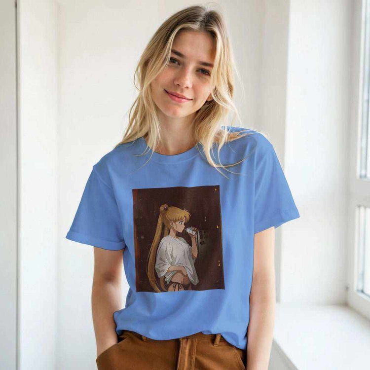 Sailor Moon Graphic T-Shirt - Premium Soft Cotton TeeEmbrace the iconic aesthetic of Sailor Moon with this premium graphic t-shirt. Designed for both style and comfort, this tee features a high-quality print on a soft,Print MaterialKawaii Therapy ShopKawaii Therapy ShopSailor Moon