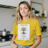 Unisex cotton T-shirt with Atoms Computer Science Nature Connection print, featuring colorful scientific and nature-inspired design.