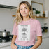 Unisex cotton T-shirt featuring a nature-inspired atoms and computer science print, by Kawaii Therapy Shop.