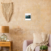Kawaii Therapy Shop framed poster of "The Hidden Pollution in Our Water" print with wooden magnetic hanger, fine art style.