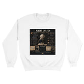 Unisex sweatshirt featuring a graphic of Albert Einstein and mental disorders, made from comfortable print material.