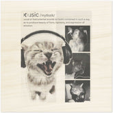 Cats and Music Wood Print – Natural Birch Wall DecorElevate your home decor with our Cats and Music Wood Print, a stunning fusion of artistic charm and sustainable design. Crafted to bring warmth into any room, this pPrint MaterialKawaii Therapy ShopKawaii Therapy ShopCats and Music Wood Print