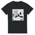 White cotton T-shirt with a playful graphic print that says "Sorry I&