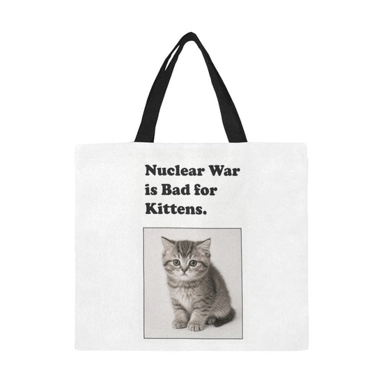 Kittens All-Over Print Canvas Tote Bag – Cute Cat Lover Graphic Shopper