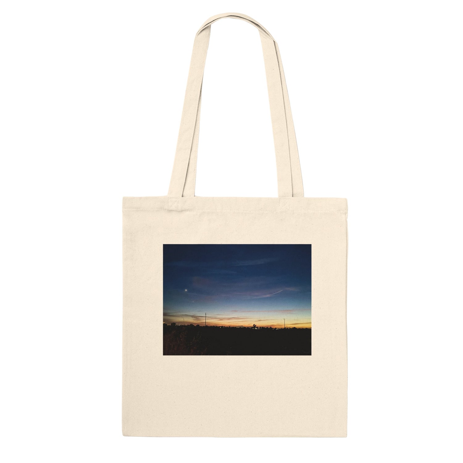 Sunset Premium Cotton Tote Bag – Eco-Friendly Reinforced Carry-AllElevate your daily carry with our premium Sunset Tote Bag, a perfect blend of style, durability, and sustainability. Featuring a vibrant sunset design, this high-quaPrint MaterialSunset Premium Cotton Tote BagKawaii Therapy ShopKawaii Therapy Shop