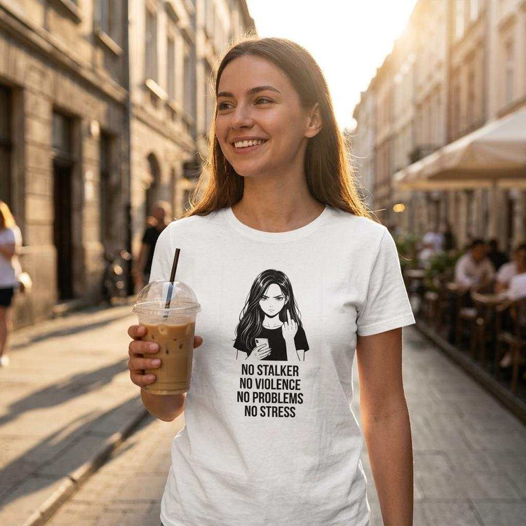 No Stalker No Violence No Problem No Stress Unisex T-ShirtMake a bold statement with our &