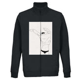 Felpa Uomo Zip Fela Uomo Illustrazione Art – Cotone Riciclato Eco-FrieEleva il tuo stile quotidiano con la nostra felpa con zip unisex, caratterizzata dall&