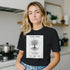Unisex cotton T-shirt with Atoms Computer Science Nature Connection print, featuring scientific and nature-inspired design.
