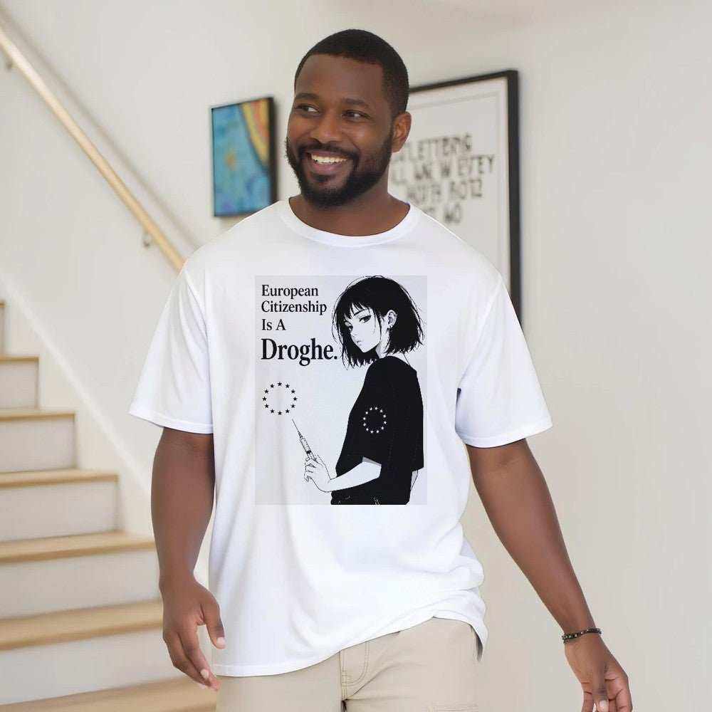 European Citizenship Is a Drug Premium Unisex T-ShirtMake a bold statement with our "European Citizenship Is a Drug" t-shirt. Crafted for those who value both style and comfort, this premium tee offers a soft, high-quaPrint MaterialKawaii Therapy ShopKawaii Therapy ShopEuropean Citizenship
